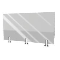 Ограждение полуростовое Ограждение со стеклом 1500 