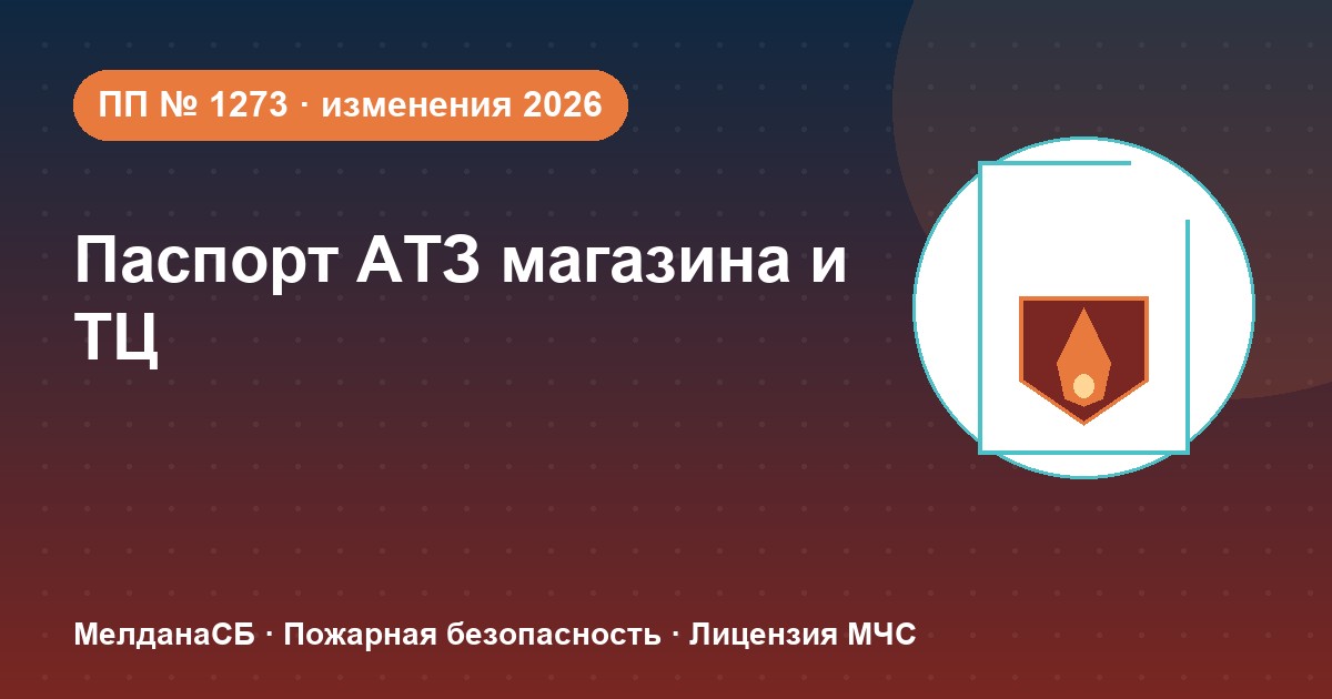 Паспорт безопасности магазина и ТЦ по ПП № 1273: изменения 2026 года в Москве