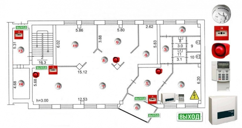 Расчет пожарной сигнализации в Москве