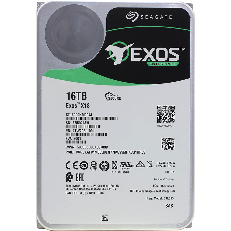 Seagate Exos X18 16TB (ST16000NM004J) 