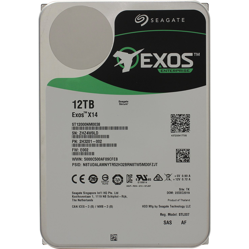 Seagate Exos X14 12Tb (ST12000NM0038) 