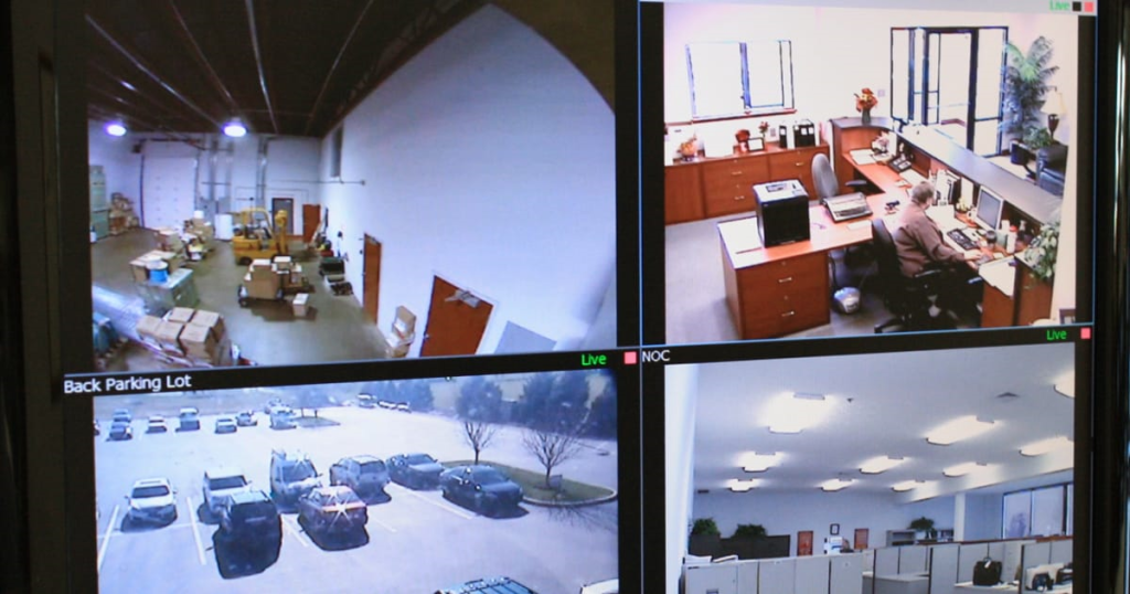 камеры видеонаблюдения, офис