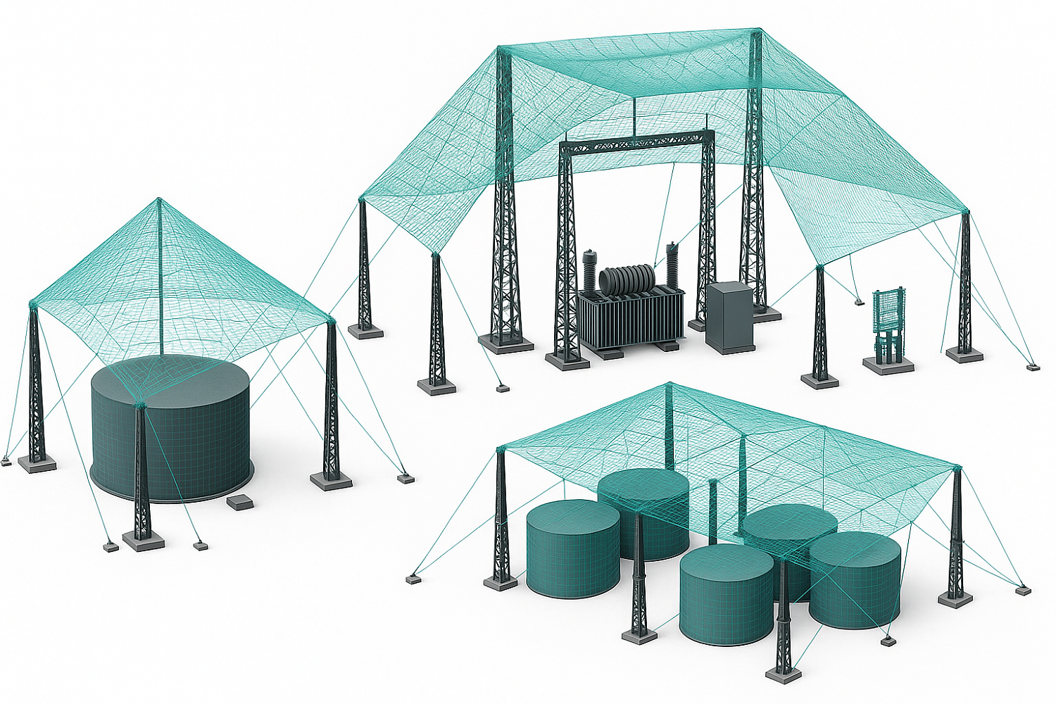 Монтаж антидроновой сетки: защита от беспилотников в Москве